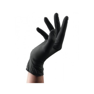 venta precio guantes negros talla mediana
