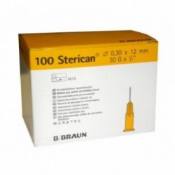 AGUJA 30G  x 1/2" 0.3 x 12 mm BRAUN