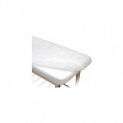 cubrecamillas ajustable plastificado polipropileno blanco