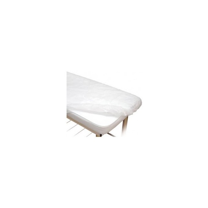 cubrecamillas ajustable plastificado polipropileno blanco