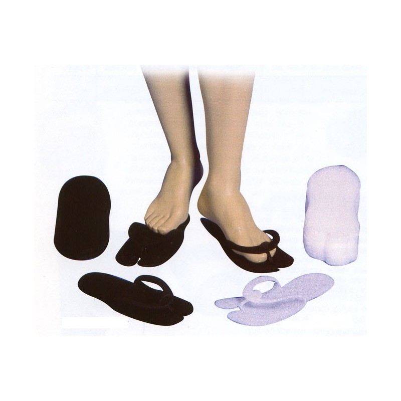 ZAPATILLA GOMA PARA MONTAR BLANCA 5 PARES