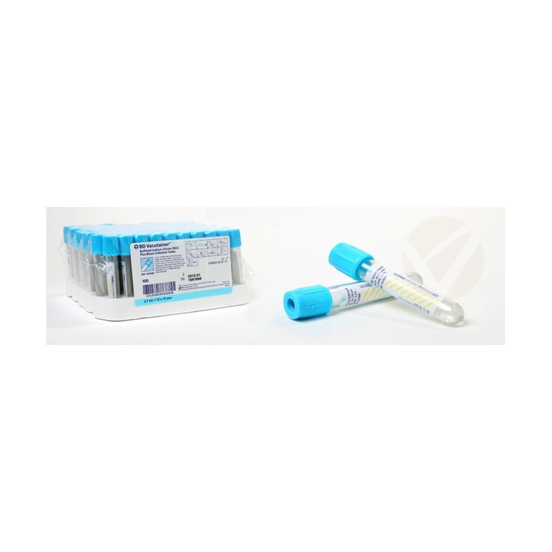 Tubos Tapón Azul de Extracción Vacutainer | Oferta 100 uds | Vacutainer Citrato