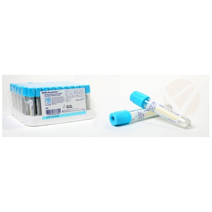 Tubos Tapón Azul de Extracción Vacutainer | Oferta 100 uds | Vacutainer Citrato