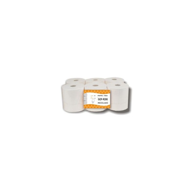 SECAMANOS TISSUE REC. 2/C GOF. 6 ROLLOS