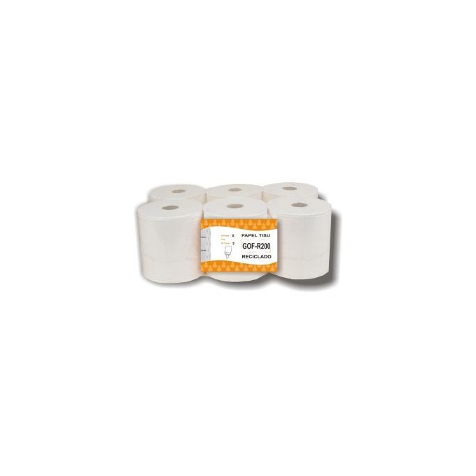SECAMANOS TISSUE REC. 2/C GOF. 6 ROLLOS