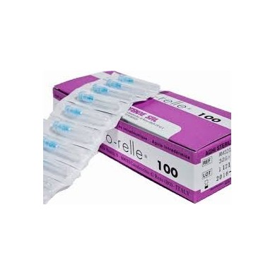 Aguja Mesoterapia Mesorelle | Aguja 31G x 0.26 x 25 mm  Mesorelle