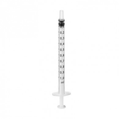 JERINGA INSULINA 1 ML S/Aguja. 100 uds.