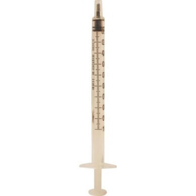 JERINGA 1 ML TUBERCULINA sin espacio muerto. 100 uds.