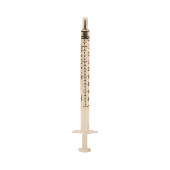 JERINGA 1 ML TUBERCULINA sin espacio muerto. 100 uds.
