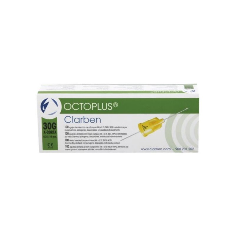 Aguja dental 30G corta 0.3 x 16 mm | Aguja Dental Anestesia