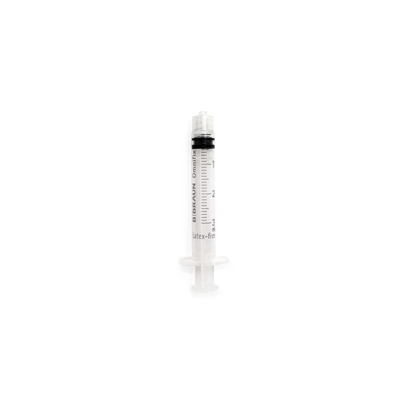 venta on line jeringa de 3ml luer lock con rosca de Braun