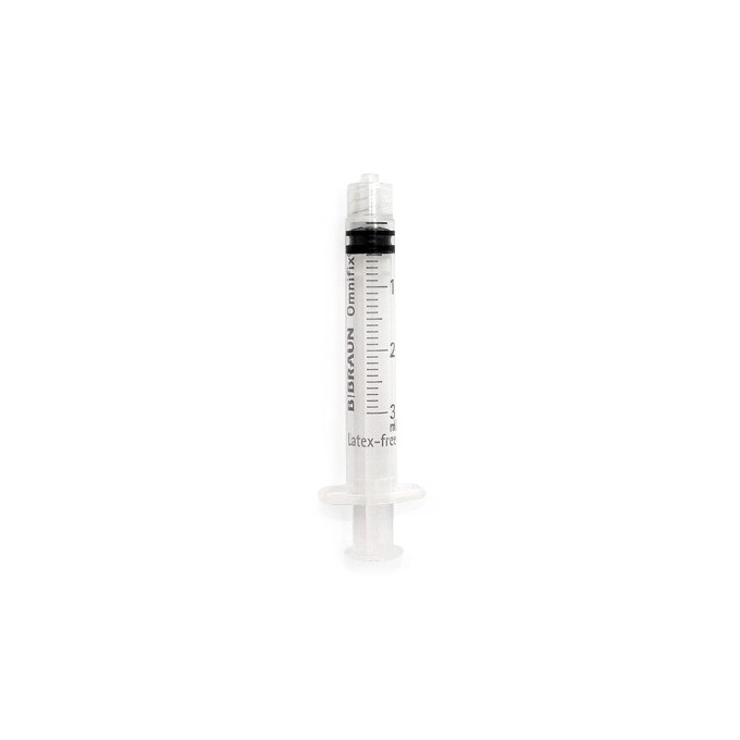 venta on line jeringa de 3ml luer lock con rosca de Braun