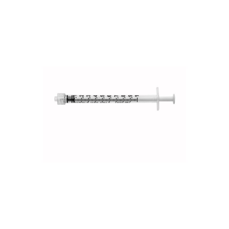 Jeringa 1ml luer lock caja de 100 24.-€ sin iva