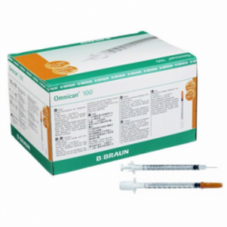 JERINGA 1 ML INSUL.C/AG 30GX0.3X12 C/100 Uds