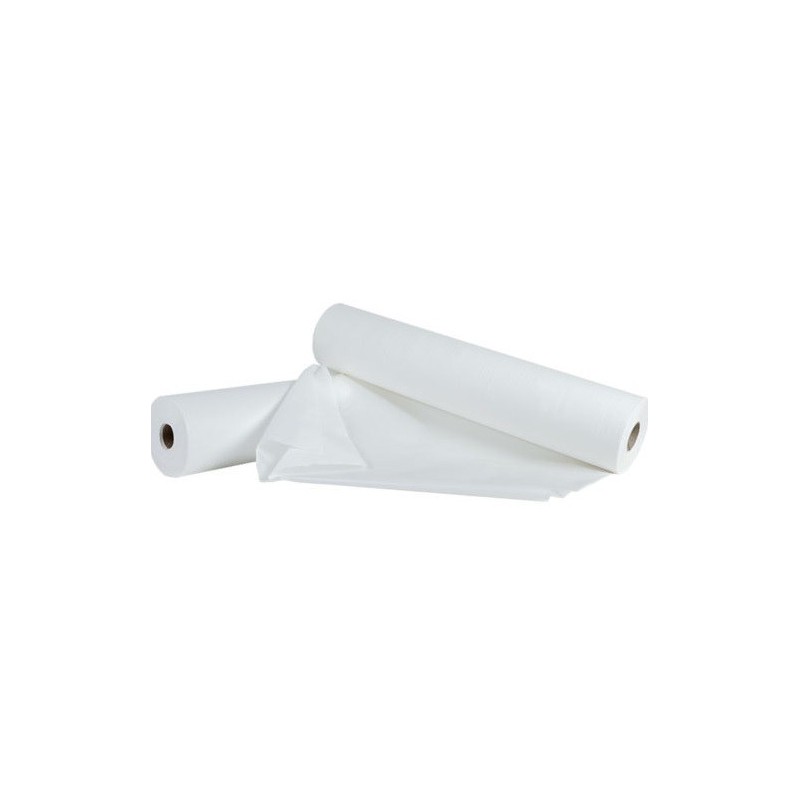 Papel camilla polipropileno blanco 58 x 80 mts. precortado a 40 cms. 6.28 €