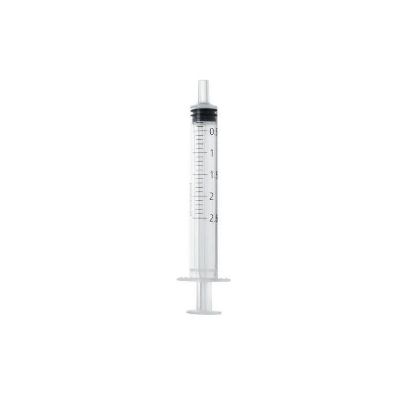 JERINGA 2.5 ML LUER 3/C C/C C/100 Uds