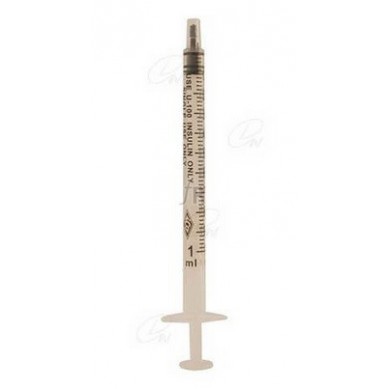 JERINGA 1 ML Insulina sin aguja, sin espacio muerto c/100