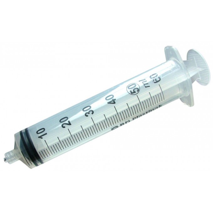 Jeringa 50 ml L/L 3/c 60 uds.
