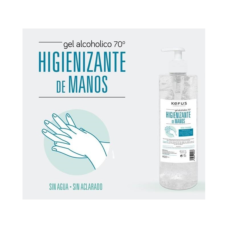 gel higienizante de manos hidroalcoholico alcohol 70º