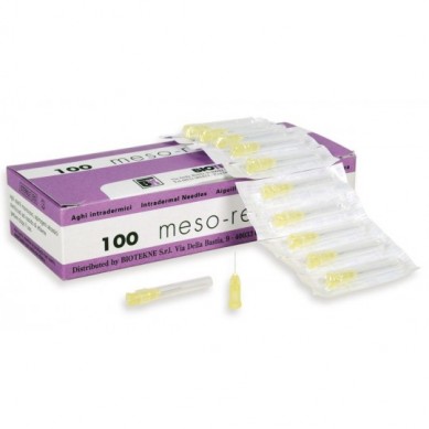 Aguja Mesoterapia Mesorelle | Aguja Botox 30g x 8mm - Precio Oferta