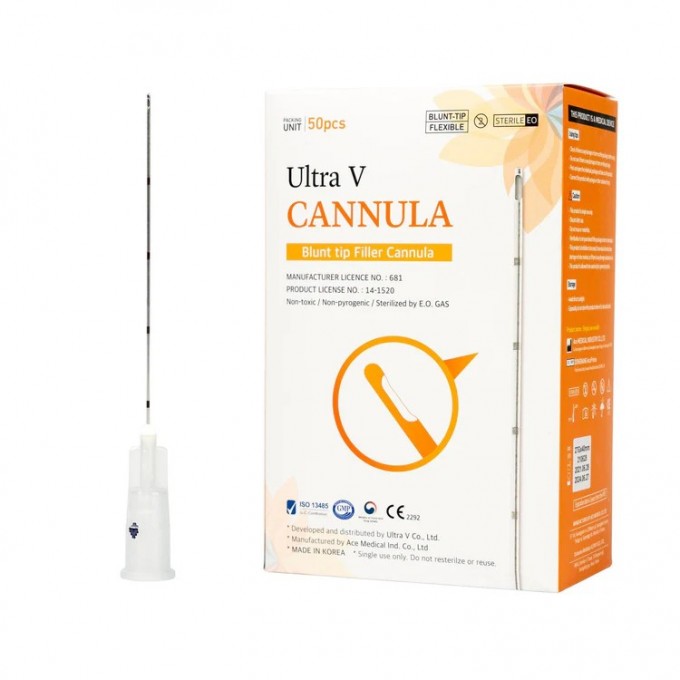 CANULA PARA RELLENO ULTRA V 22GX50MM 10 UDS
